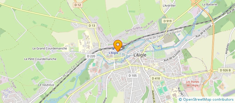 localisation de l'entreprise MADAME LEA MICHEL à L'AIGLE