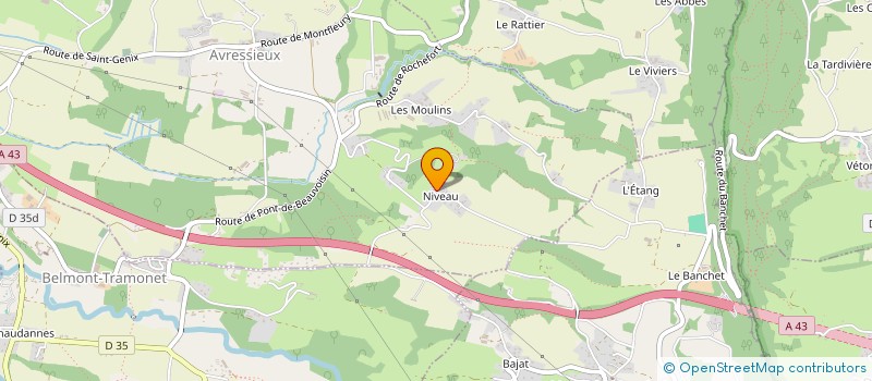 localisation de l'entreprise MADAME LEA MICHEL  AVRESSIEUX