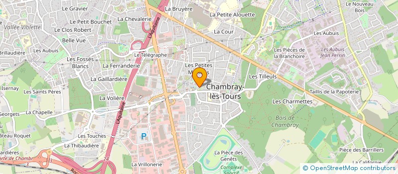 localisation de l'entreprise MADAME LEA MOREAU  CHAMBRAY-LES-TOURS