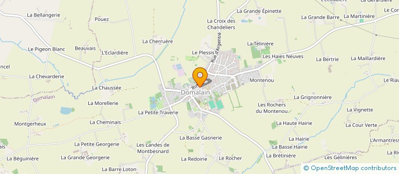 localisation de l'entreprise MADAME LEA MOREAU  DOMALAIN