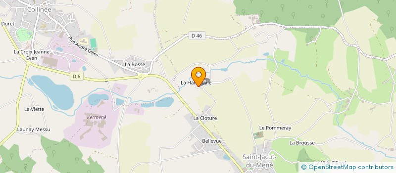 localisation de l'entreprise MADAME LEA MOREL à LE MENE