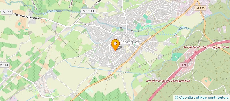 localisation de l'entreprise MADAME LEA MOUREN  FABREGUES