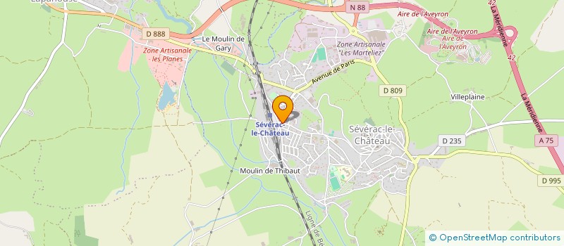 localisation de l'entreprise MADAME LEA MUNNIER  SEVERAC D'AVEYRON