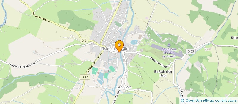 localisation de l'entreprise MADAME LEA NOBLET  L'ISLE-EN-DODON