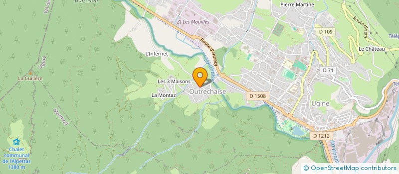 localisation de l'entreprise MADAME LEA OUVRIER-BUFFET  UGINE