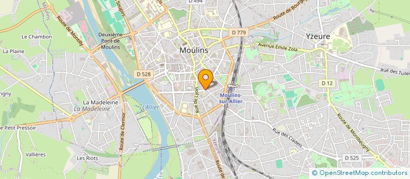 localisation de l'entreprise MADAME LEA PAGNON  MOULINS