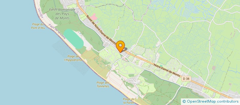 localisation de l'entreprise MADAME LEA PAJOT  SAINT-JEAN-DE-MONTS