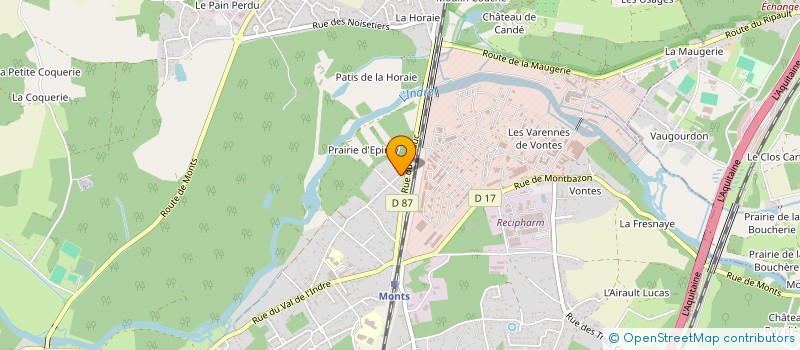 localisation de l'entreprise MADAME LEA PALLUAU  MONTS