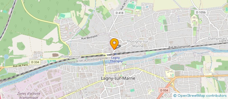 localisation de l'entreprise MADAME LEA PANIS  THORIGNY SUR MARNE