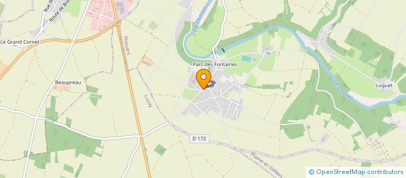 localisation de l'entreprise MADAME LEA PASQUET  THOUARS