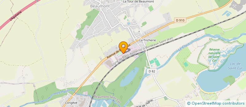 localisation de l'entreprise MADAME LEA PASQUIER  BEAUMONT SAINT-CYR