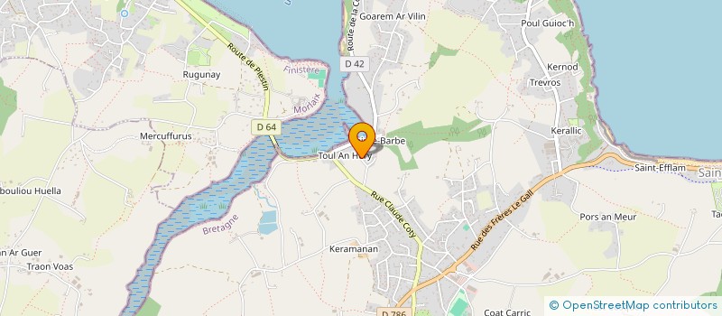 localisation de l'entreprise MADAME LEA PASQUIOU  PLESTIN-LES-GREVES