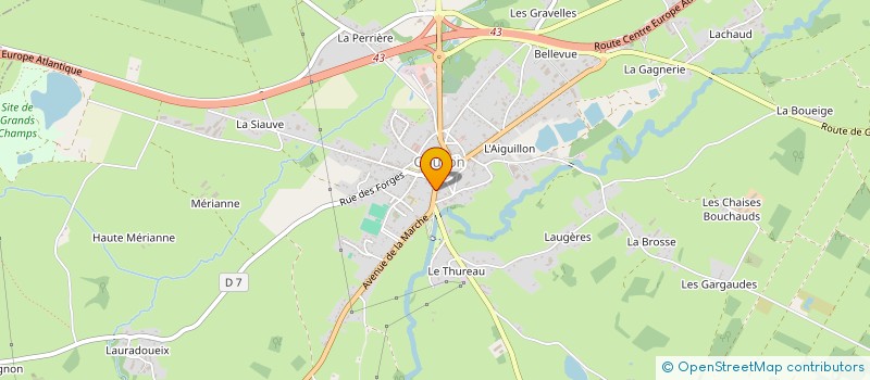 localisation de l'entreprise MADAME LEA PEAUDECERF à GOUZON