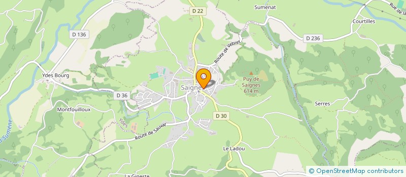localisation de l'entreprise MADAME LEA PECOUL à SAIGNES