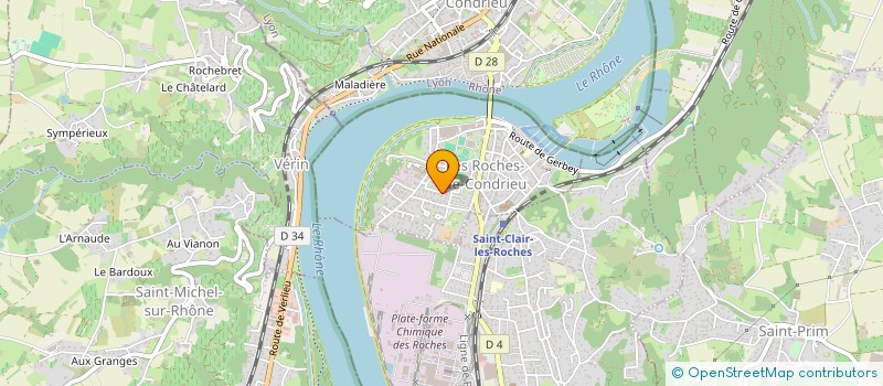 localisation de l'entreprise MADAME LEA PENANGUER  LES ROCHES-DE-CONDRIEU