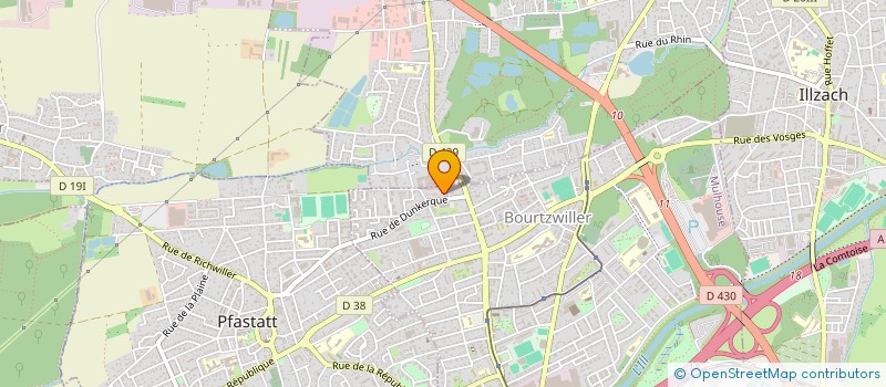 localisation de l'entreprise MADAME LEA PENARRUBIA  MULHOUSE