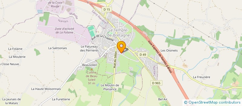 localisation de l'entreprise MADAME LEA PEREIRA  LE TEMPLE-DE-BRETAGNE