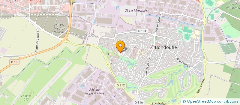 localisation de l'entreprise MADAME LEA PEREZ  BONDOUFLE