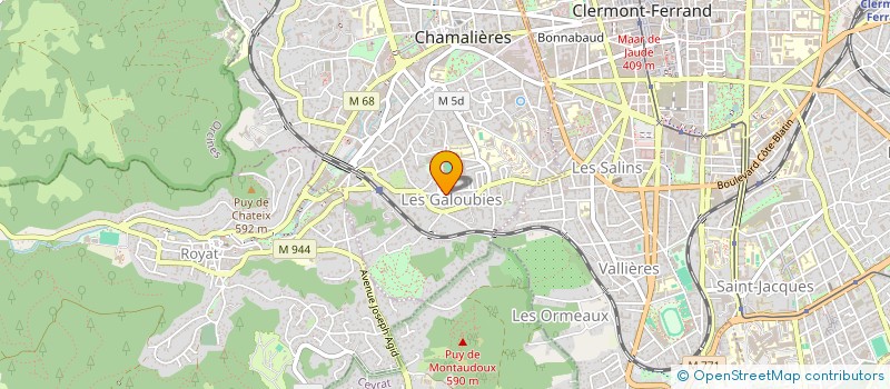 localisation de l'entreprise MADAME LEA PEREZ  CHAMALIERES