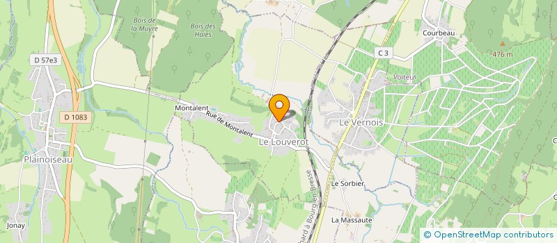 localisation de l'entreprise MADAME LEA PERNOT  LE LOUVEROT