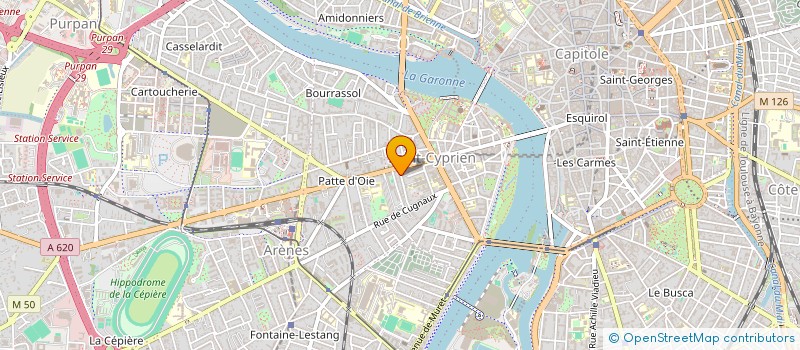 localisation de l'entreprise MADAME LEA PERRAUD  TOULOUSE