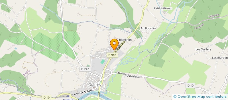 localisation de l'entreprise MADAME LEA PERRAUT  GUITRES