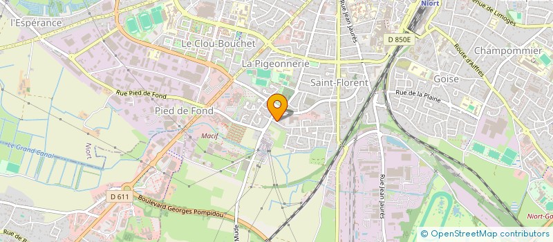 localisation de l'entreprise MADAME LEA PERRET à NIORT