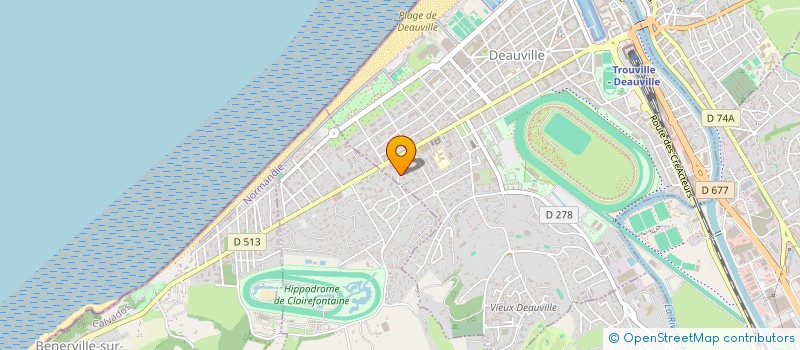 localisation de l'entreprise MADAME LEA PESLIER  DEAUVILLE