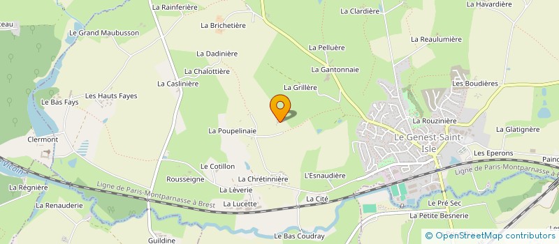 localisation de l'entreprise MADAME LEA PLANCHAIS  LE GENEST-SAINT-ISLE