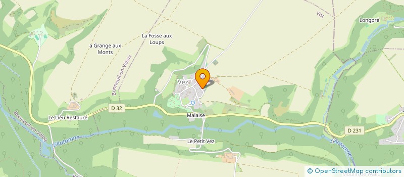 localisation de l'entreprise MADAME LEA POIREE  VEZ