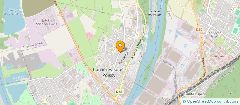 localisation de l'entreprise MADAME LEA POTIERIS  CARRIERES-SOUS-POISSY