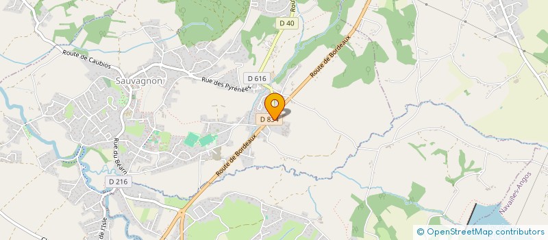 localisation de l'entreprise MADAME LEA POUYAU  SAUVAGNON