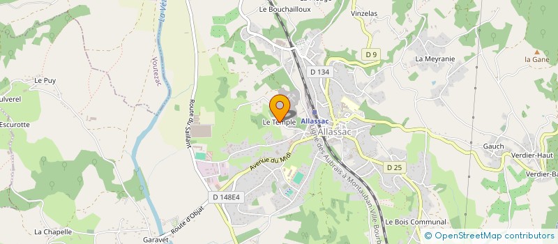 localisation de l'entreprise MADAME LEA POUZAUD à ALLASSAC