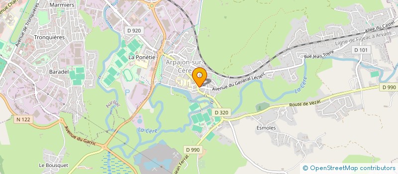localisation de l'entreprise MADAME LEA PUECH à ARPAJON-SUR-CERE
