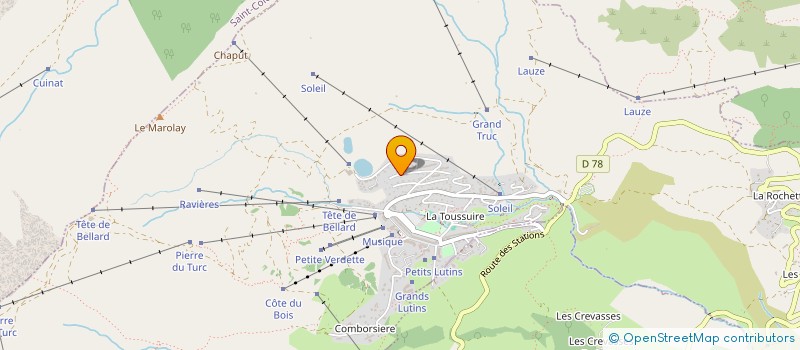 localisation de l'entreprise MADAME LEA QUEZEL-AMBRUNAZ  FONTCOUVERTE-LA-TOUSSUIRE