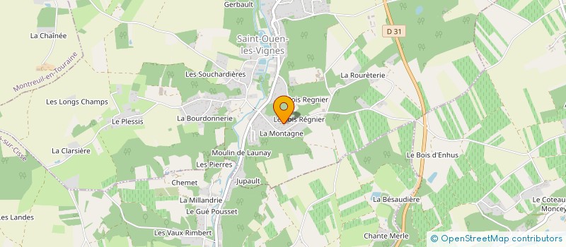 localisation de l'entreprise MADAME LEA RAKOTONDRAMIADANA  SAINT-OUEN-LES-VIGNES