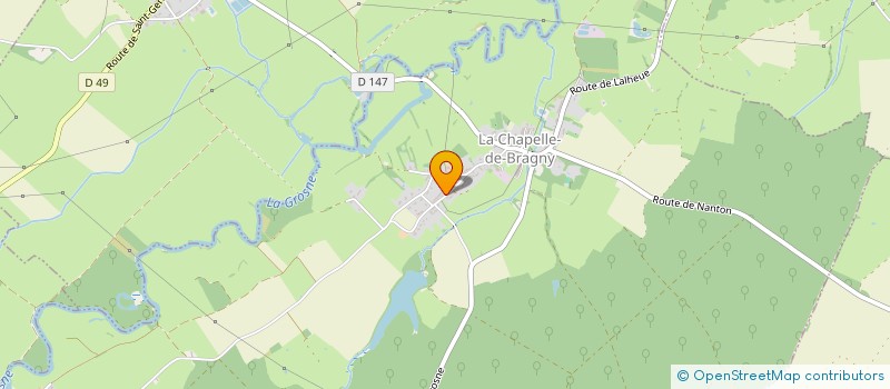 localisation de l'entreprise MADAME LEA RAUX  LA CHAPELLE-DE-BRAGNY