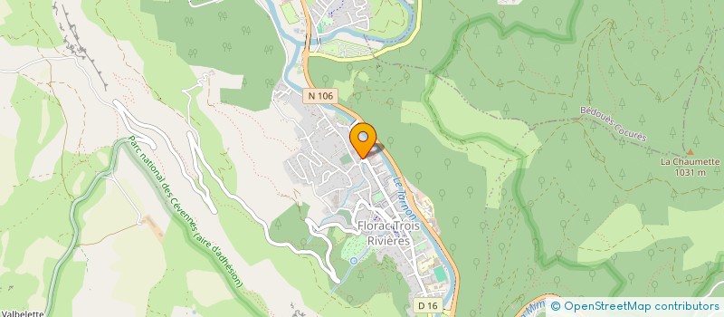 localisation de l'entreprise MADAME LEA REVEL  FLORAC TROIS RIVIERES