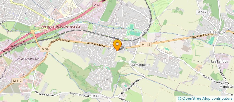 localisation de l'entreprise MADAME LEA RIBAILLIER  MONTRABE