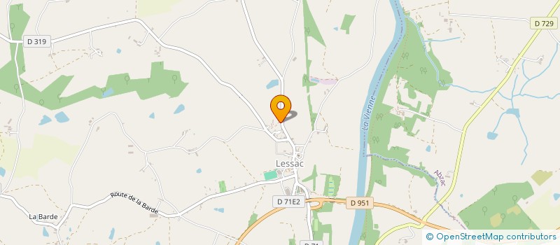 localisation de l'entreprise MADAME LEA RIBARDIERE à LESSAC