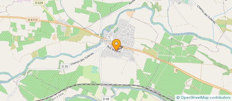 localisation de l'entreprise MADAME LEA RIBES  PEZENS