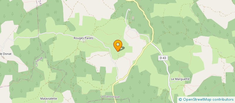 localisation de l'entreprise MADAME LEA ROBERT-DUBOIS  LA CANOURGUE