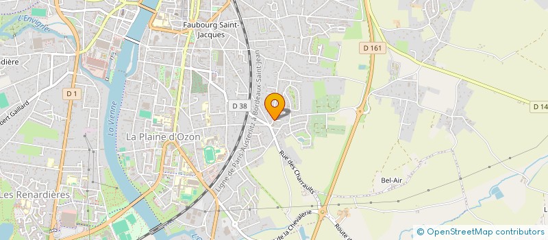 localisation de l'entreprise MADAME LEA ROBIN  CHATELLERAULT