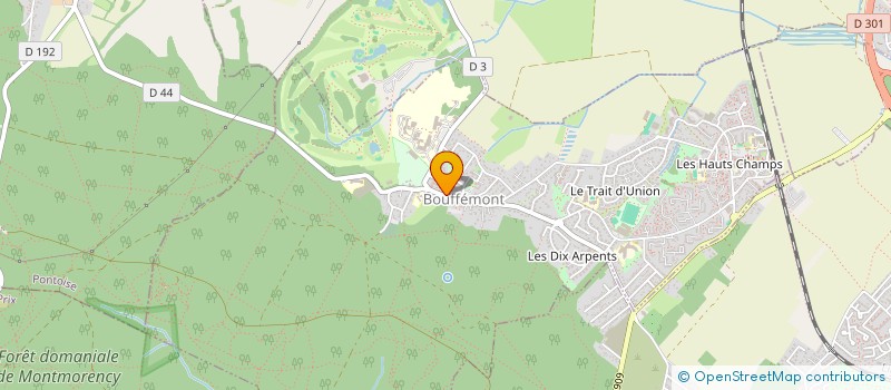 localisation de l'entreprise MADAME LEA RODIER  BOUFFEMONT