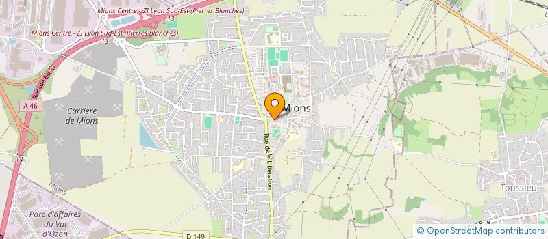 localisation de l'entreprise MADAME LEA ROMERO  MIONS