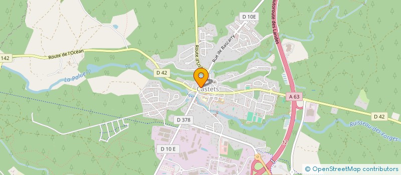 localisation de l'entreprise MADAME LEA ROUSSEAU  CASTETS