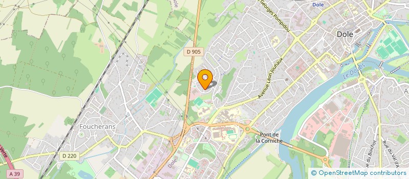 localisation de l'entreprise MADAME LEA ROUSSEAUX  DOLE