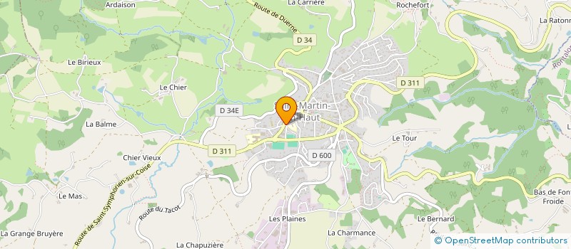 localisation de l'entreprise MADAME LEA SANSARNY  SAINT-MARTIN-EN-HAUT