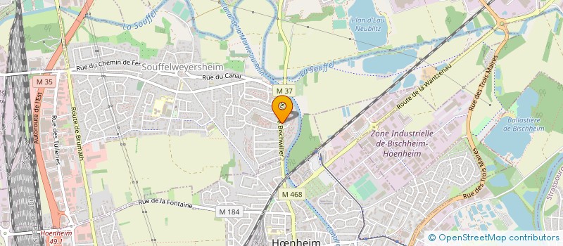 localisation de l'entreprise MADAME LEA SCHNEIDER  SOUFFELWEYERSHEIM