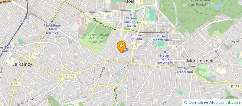 localisation de l'entreprise MADAME LEA SELLAM à CLICHY-SOUS-BOIS